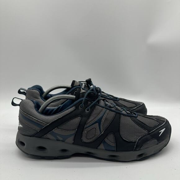 Mens Size 12 Speedo Hydro Comfort 10749 Running Shoes Gray Blue Sneakers Shoes - Picture 1 of 10